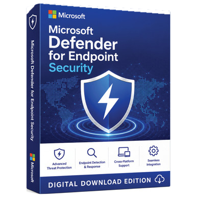 Microsoft Defender for Endpoint Security (P2) for 1 Year product image on a transparent background