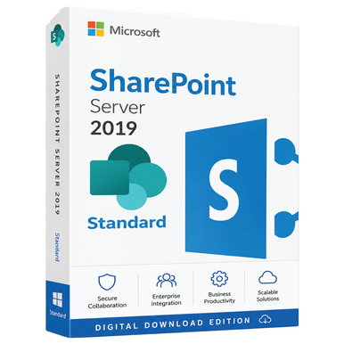 Microsoft SharePoint Server 2019 Standard product image on a transparent background