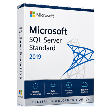 Microsoft SQL Server 2019 Standard Core Licence – Perpetual product image on a transparent background