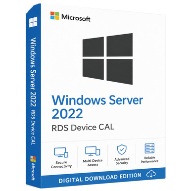 Microsoft Windows Server 2022 RDS Device CALs product image on a transparent background