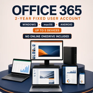 Office 365 Fixed User Account for 5 Devices – 2 Years original product image
